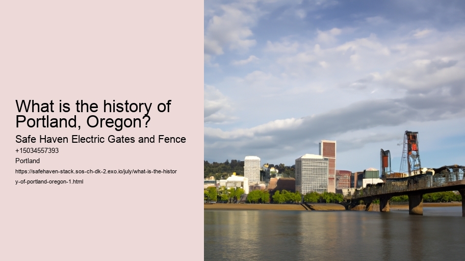 What is the history of Portland, Oregon?